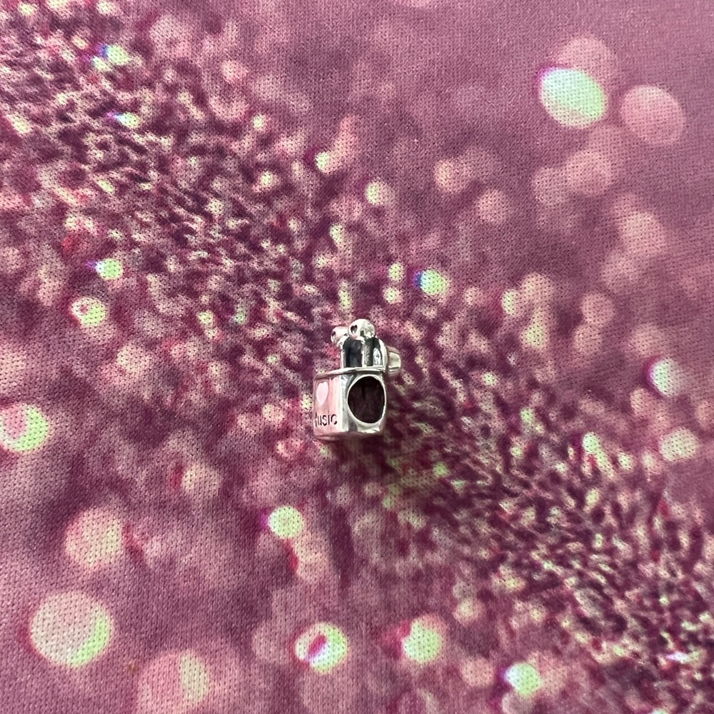 Silver & Pink Earbuds Love Music Charm for Pandora Braclets - Picture 6 of 9
